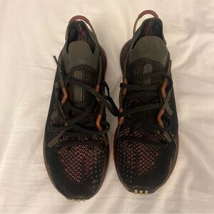 Adidas  4D Fusio Black and Red Athletic Shoes with Breathable Knit Upper